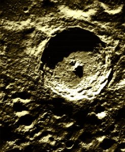 Cratera Tycho, com diâmetro de 86 Km